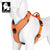 orange lightweight reflective no pull dog harness truelove