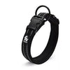 black reflective dog collar