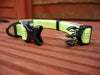 truelove neoprene reflective dog collar neon yellow with buckle open