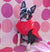 red waterproof dog coat with chest coverage