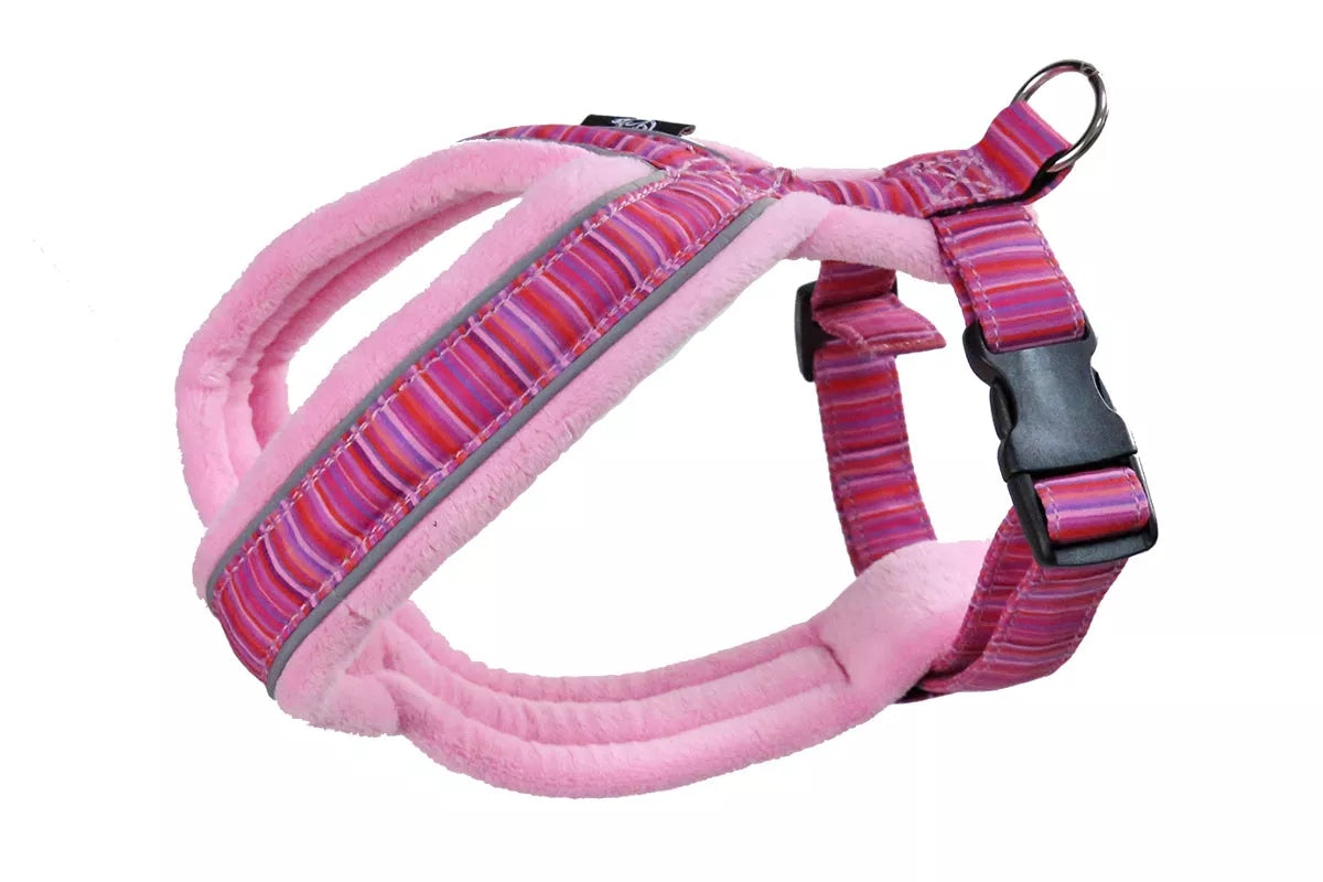 Light pink top dog harness