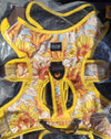 yellow floral no escape harness