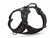 Black Truelove dog harness with front and top clip